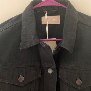 Everlane black jean jacket